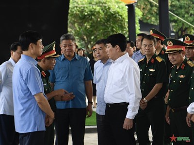 View - 	Thường trực Ban Bí thư Lương Cường kiểm tra công tác chuẩn bị Lễ tang